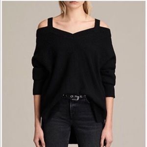 All Saints Cold Shoulder Dasha Sweater